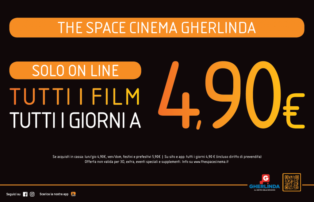 Super Promo: cinema TUTTI I GIORNI a €. 4,90