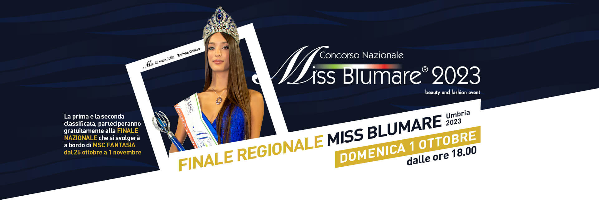 Finale regionale Miss Blumare Umbria 2023